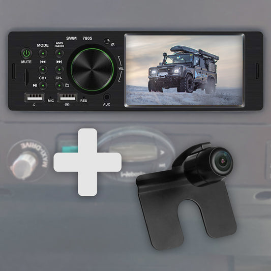 Defender Car Radio (Bluetooth) with rear view camera