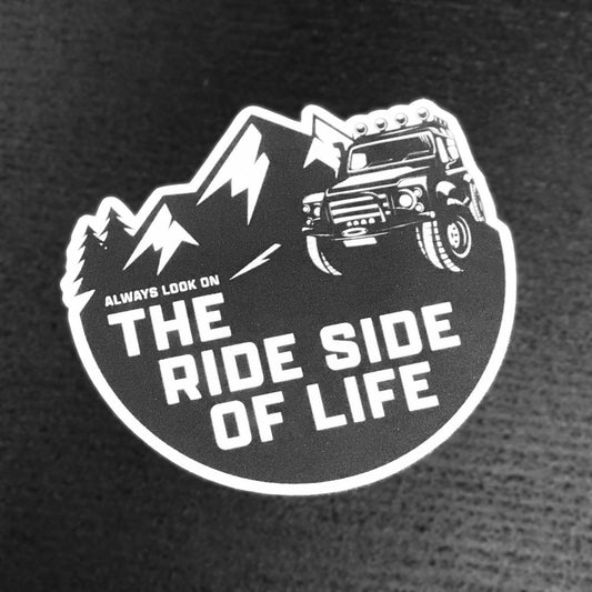 Aufkleber "THE RIDE SIDE OF LIFE"