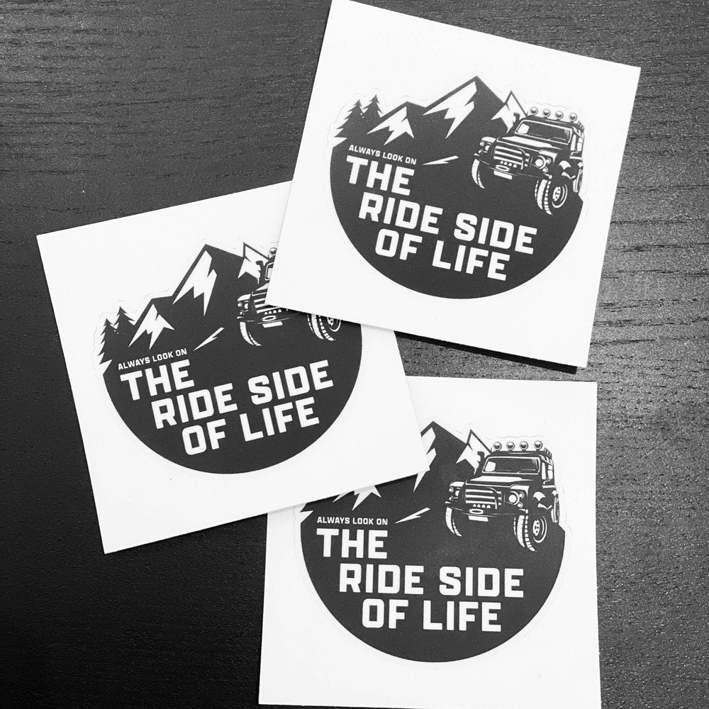 Aufkleber "THE RIDE SIDE OF LIFE"