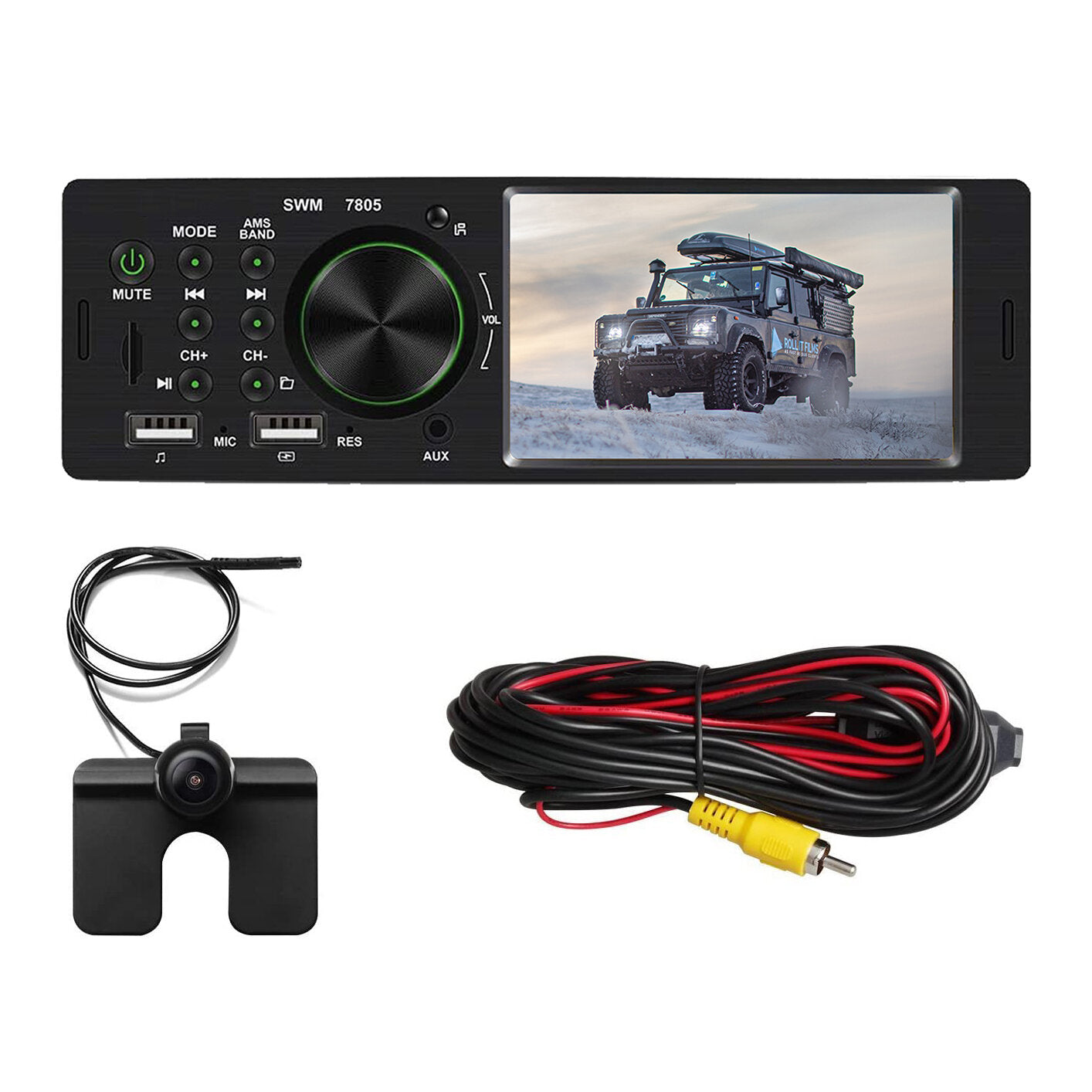 Defender Car Radio (Bluetooth) with rear view camera