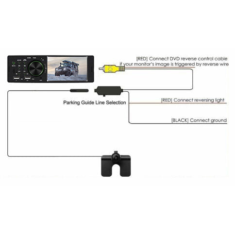 Defender Car Radio (Bluetooth) with rear view camera